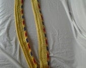 OOAK Yellow Red and Purple Simple Scarf