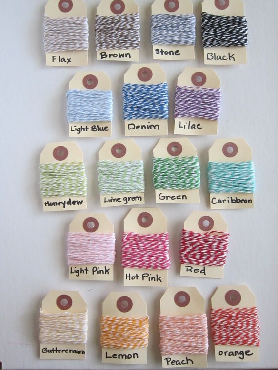 Choose 1 bundle (15 yards) of 100% Cotton Bakers Twine Il_570xn