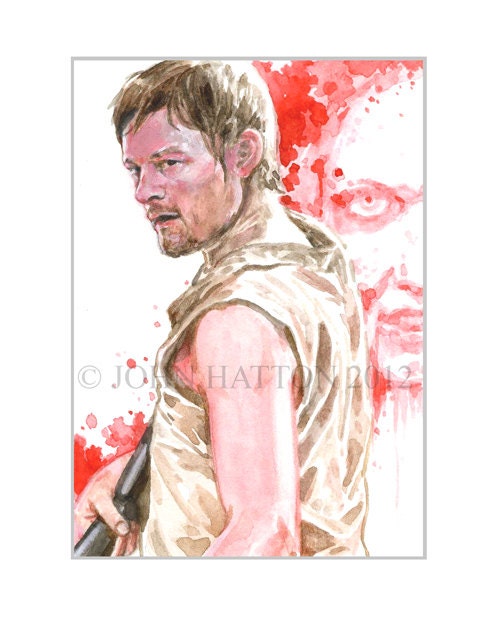 Walking Dead Daryl Dixon And Sophia 2.5 x 3.5 Inch refrigerator magnet
