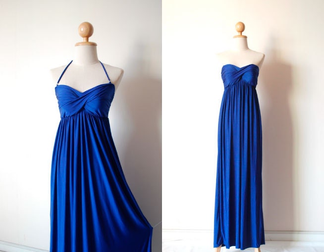 Elegant Blue Evening Dress