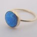 Opal Ring/ Gold filled Ring with 10mm Blue Opal/ Gemstone ring