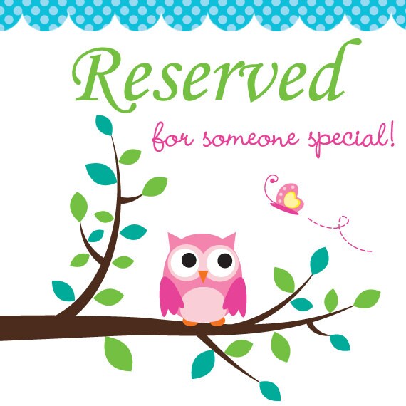 Reservered for Mindy