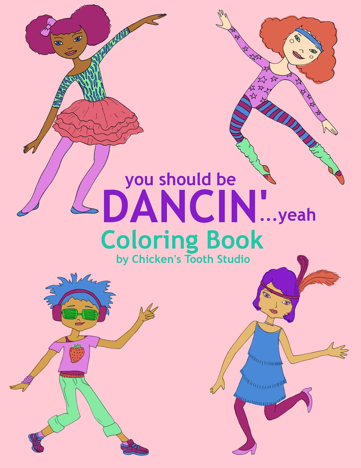 Printable Coloring Book DANCIN'
