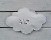 Cloud art wall hanging - you are my happy