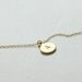 Delicate simple everyday initial tag necklace