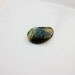 Dragon Veins Agate pendant bead / Cracked Olive Green