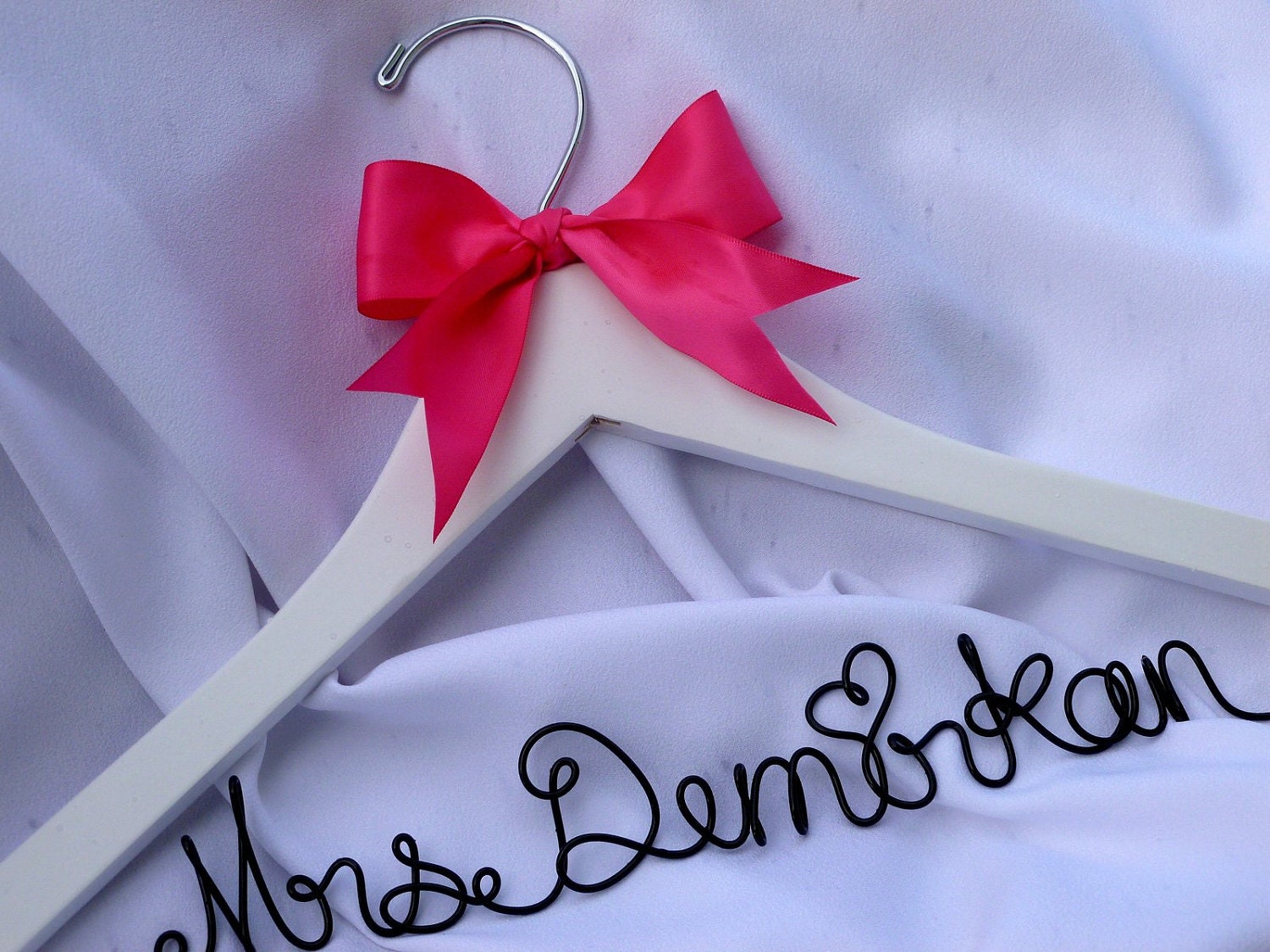 Wedding Dress Hanger, Personalized Bridal Accessories, Customized Wedding Hangar