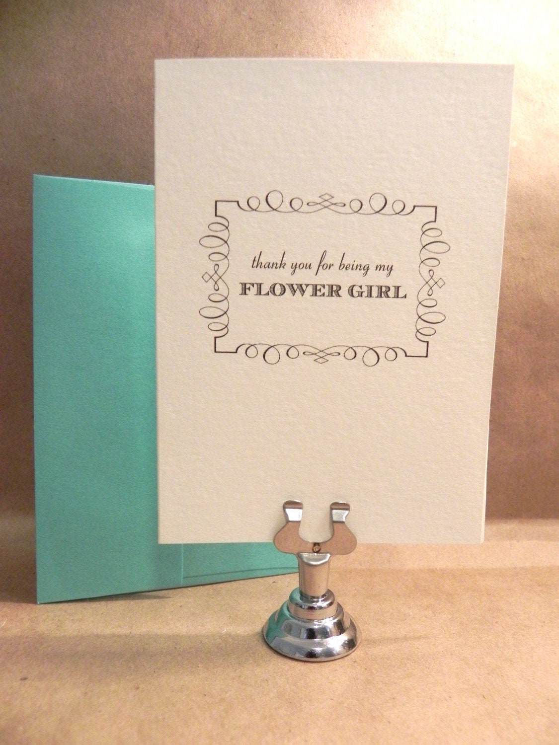 Thank you for being My Flower Girl / Wedding / Gift / Favor / Greeting Darby Cards
