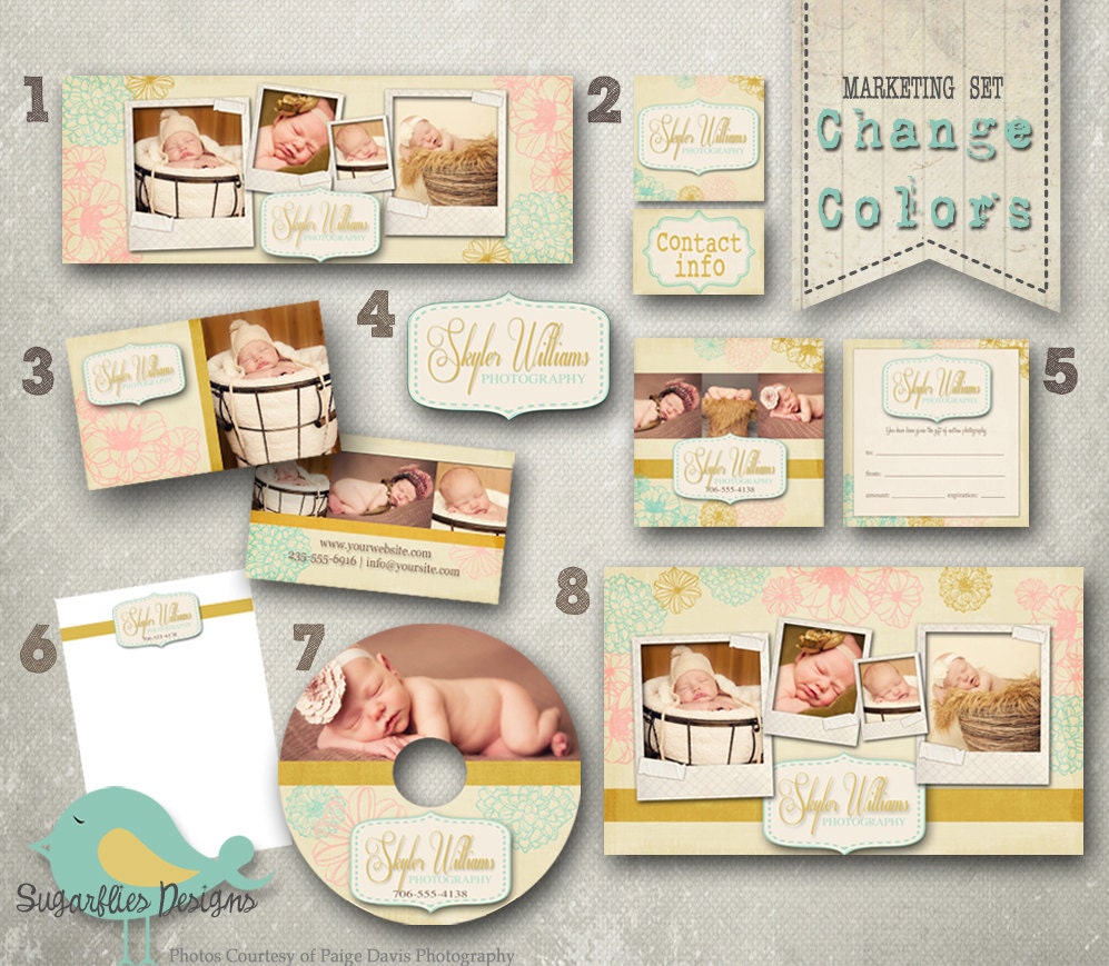 Photography Marketing Set - Vintage Gardens