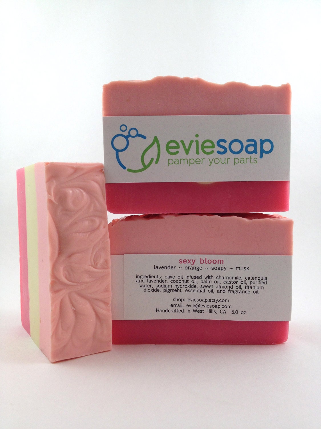 sexy bloom - Handcrafted Vegan Soap - lavender, soapy, orange, musk