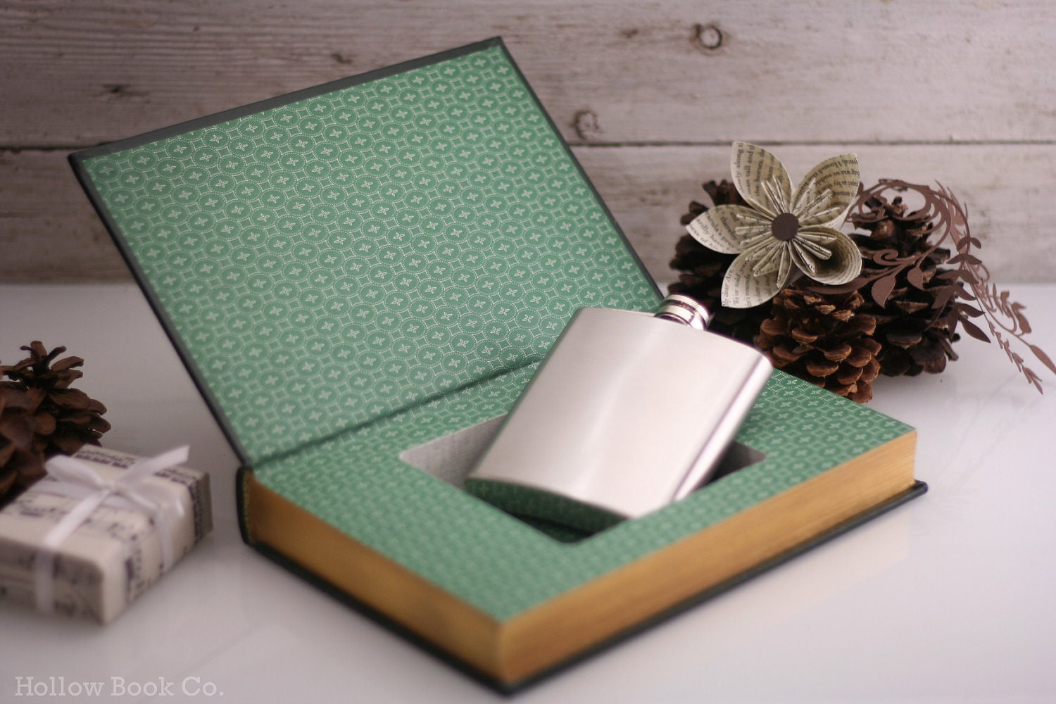 Hollow Book Safe - Leaves of Grass - Walt Whitman (Leather bound)