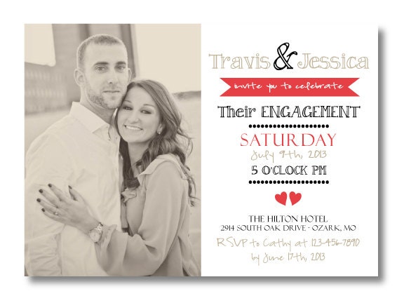 Printable Engagement Invitation