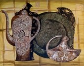 Original Canvas Art Prints STILL LIFE artworks paintings - Mosaic 20x30" - contemporary art, wall art, decorating ideas