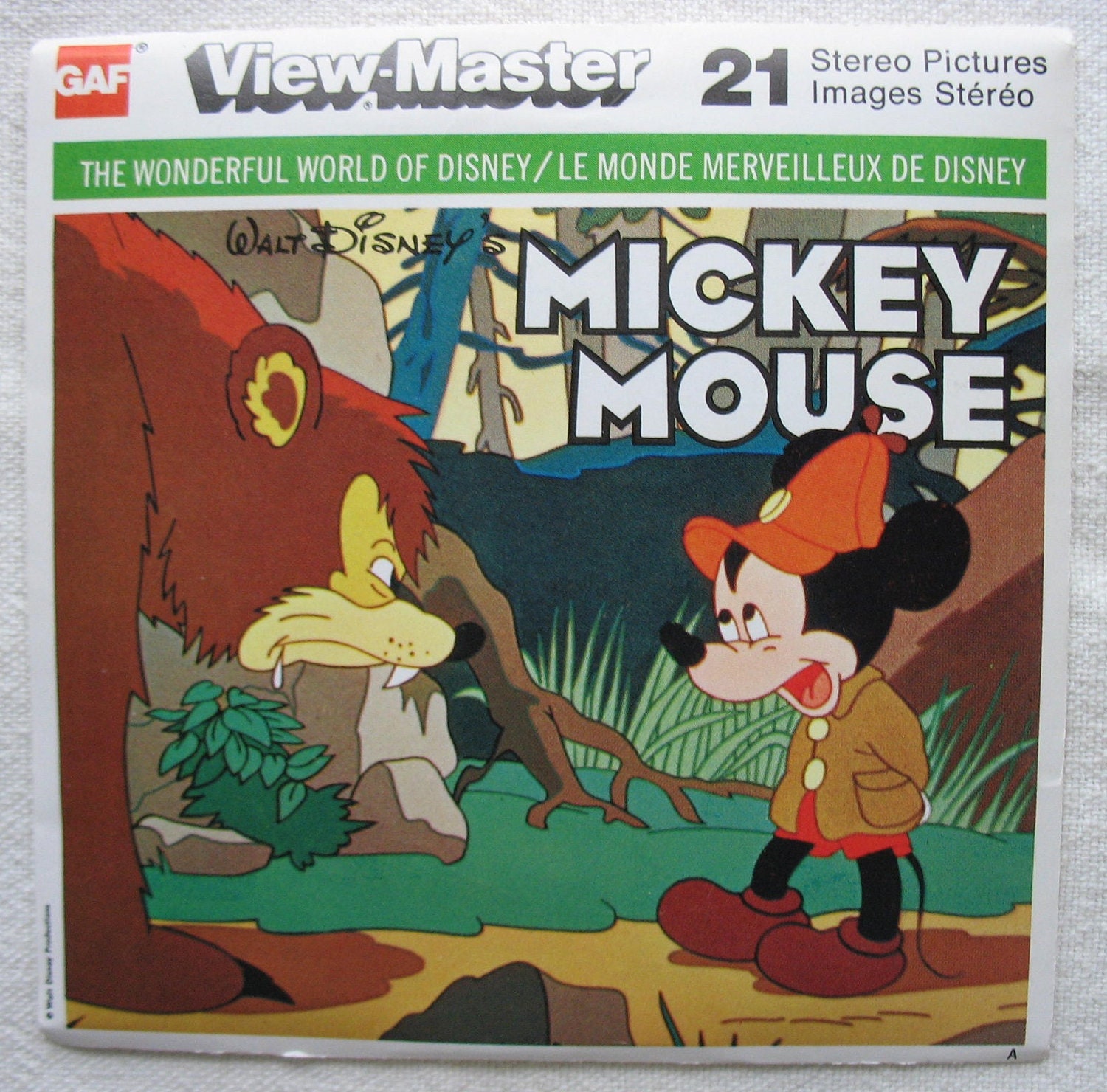 View-Master Reels Mickey Mouse Wonderful World of Disney In Original Package GAF ViewMaster Reels B528-C