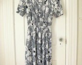 Blue and White Bedford Fair Dress Size 6