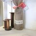 Burlap wine bag, thanks, christmas gift, holiday gift bag, wine bag, thank you gift, french country