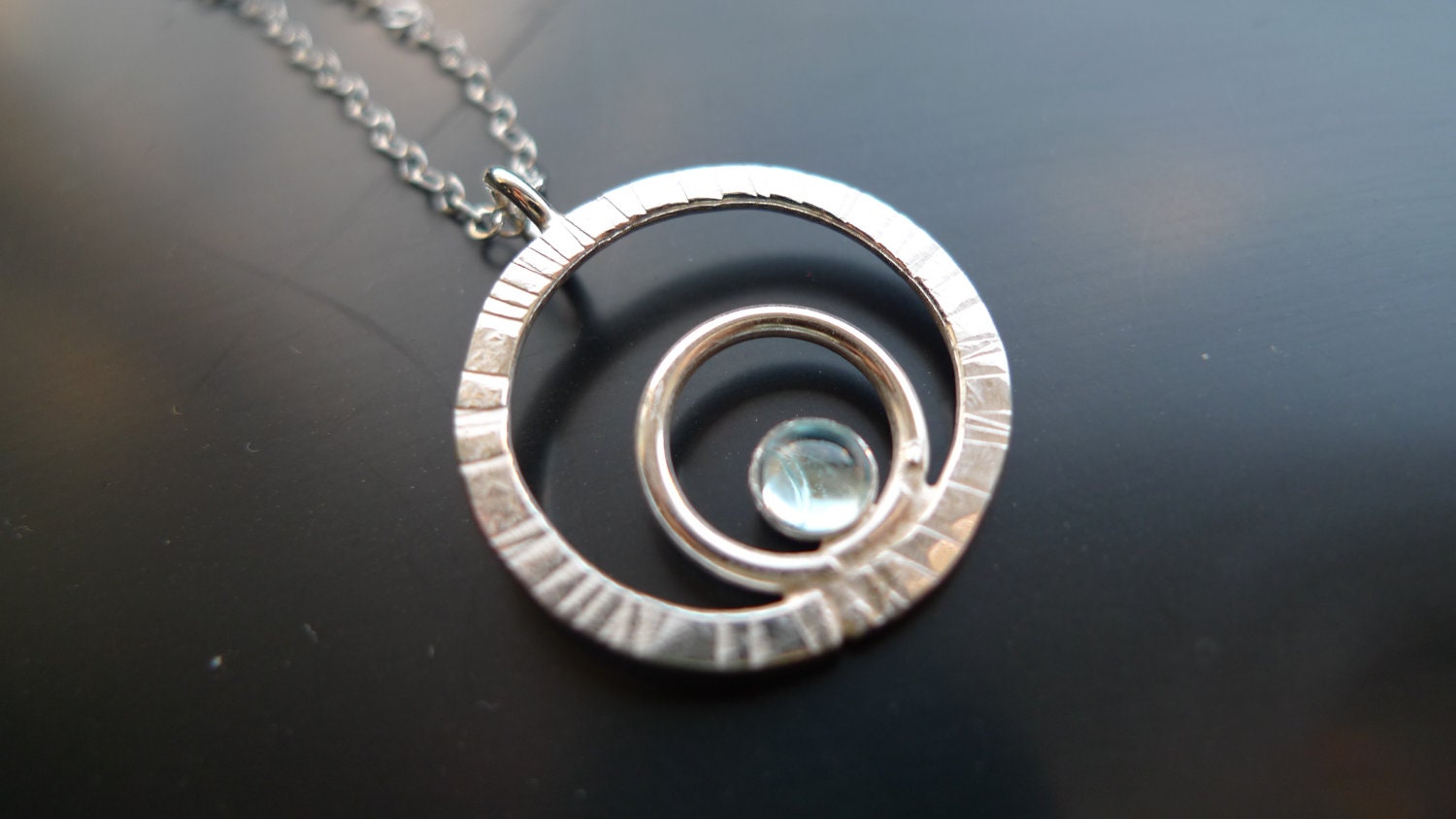 Swiss Blue Topaz Sterling Silver Necklace