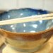 Stoneware Pottery Rice Bowl in Triple Dipped High Fire Glaze.
