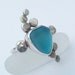 RESERVE for Shirley---Sea Glass Ring. Sterling Silver,Tropical Blue, Beach Wear, Beach Jewelry, Beach Inspired, Ocean Love