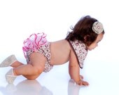 BABY FELT SHOES  - Newborn also available - Grey and pink - 100% Wool Felt Kimono style