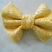 Upcycled Vintage Curtains to Jumbo Hair Bow
