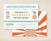 Carnival Circus Elephant Birthday Party Invitation and Address Labels - PRINTABLE FILE - by Luvalexa