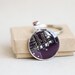 Men's keychain - geeky keychain - techie gift - Purple circuit board keychain - gift for Dad