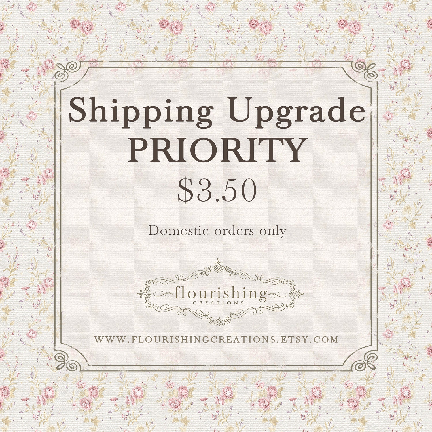SHIPPING UPGRADE- PRIORITY