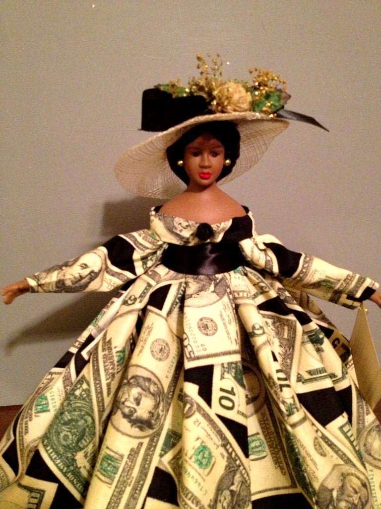 African American Scripture Doll Black Doll OOAK Money Doll Free Personalization