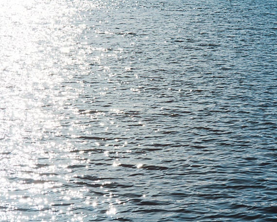 Ocean Photograph - Minimalist Photograph - Water Photograph - 8x10 Fine Art Photography Print - Navy Blue White Home Decor