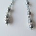 Lariat Necklace Featuring Pearls, Swarovski Sapphire Crystals and Sterling Silver