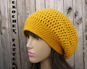 CROCHET PATTERN- Slouchy  Hat, Crochet Pattern PDF,Easy, Great for Beginners,  Pattern No. 34
