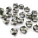 30 Silver Round Studs,15mm Circle Studs For Clothing