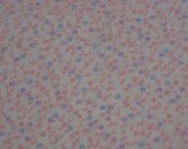 Vintage Fabric Pink, Purple, & Blue Petite Flowers - BY THE YARD