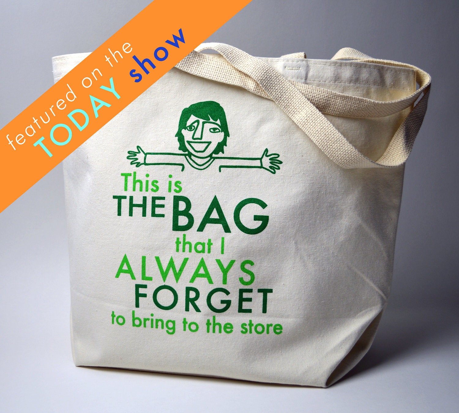 This is The Bag I Always Forget - 100% Recycled Canvas Funny Tote Bag