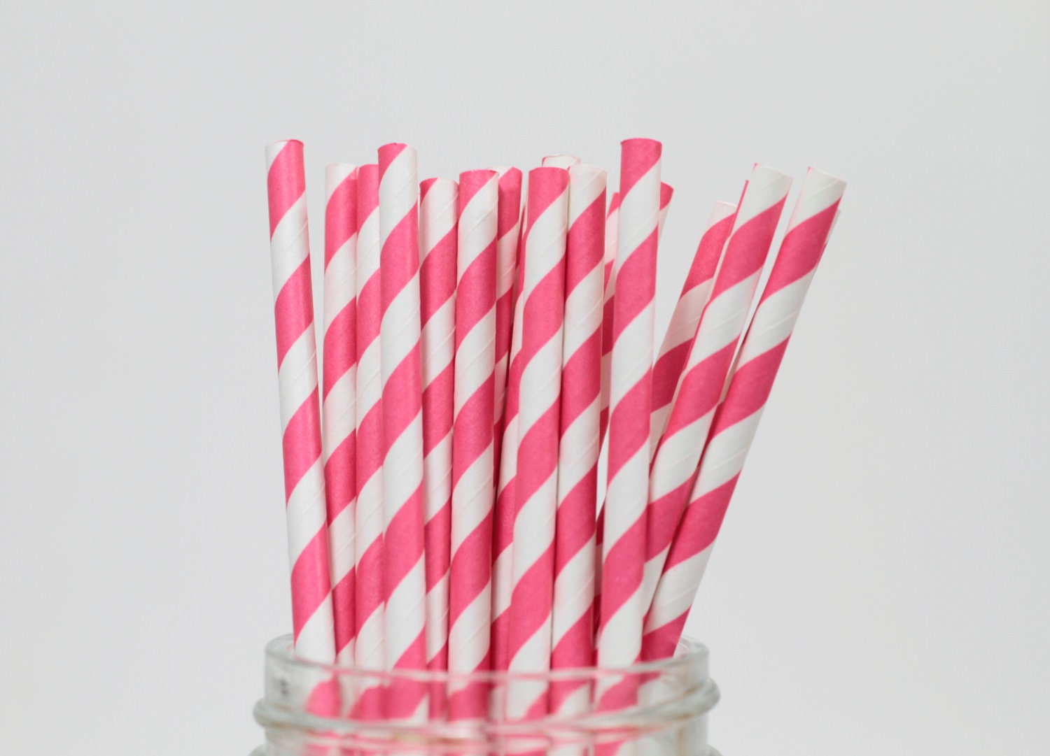 25 Pink Striped Straws with DIY Straw Flag PDF Il_170x135