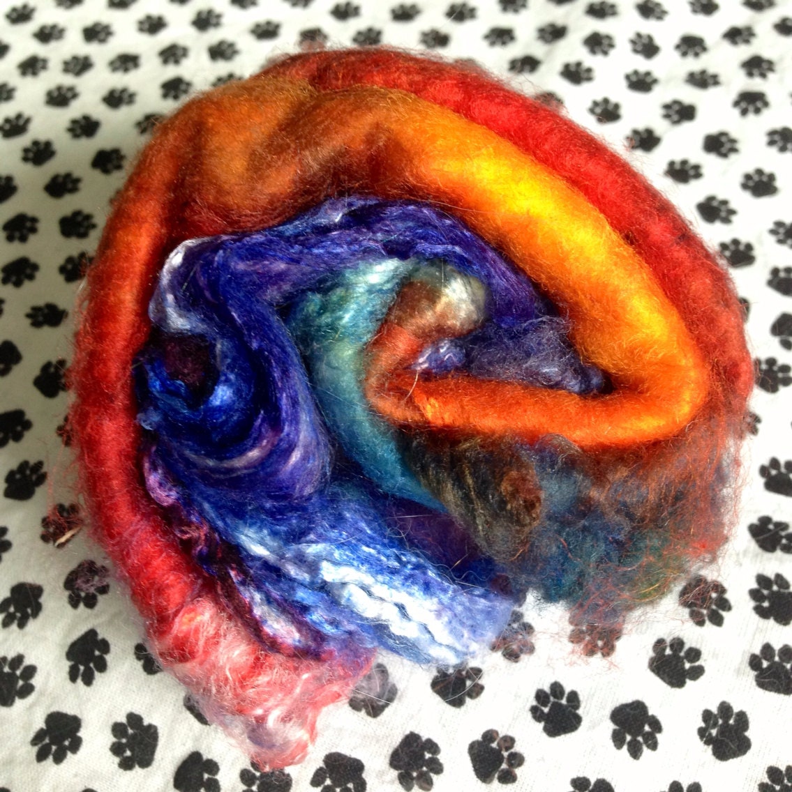 Rainbow Bright Silk Hankie