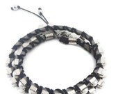 Wrap with pearl bracelet. OOAK, christmas gift