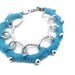 Turqoise crochet chain bracelet