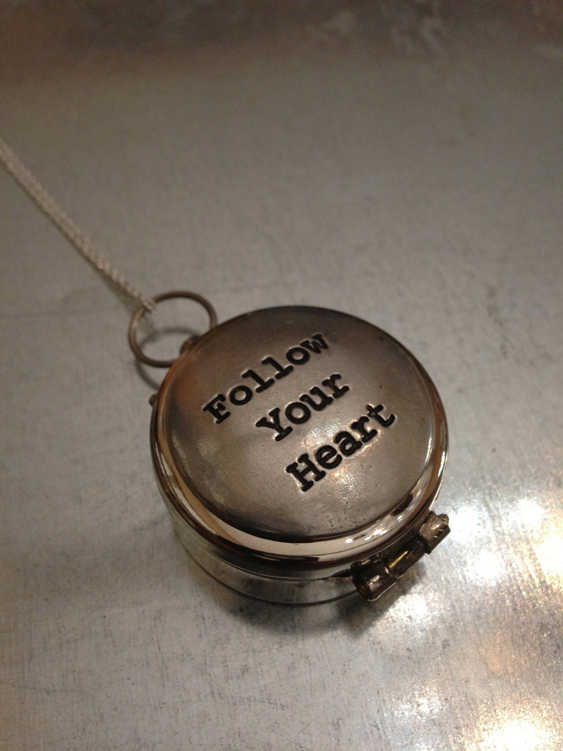 Follow Your Heart Compass Necklace