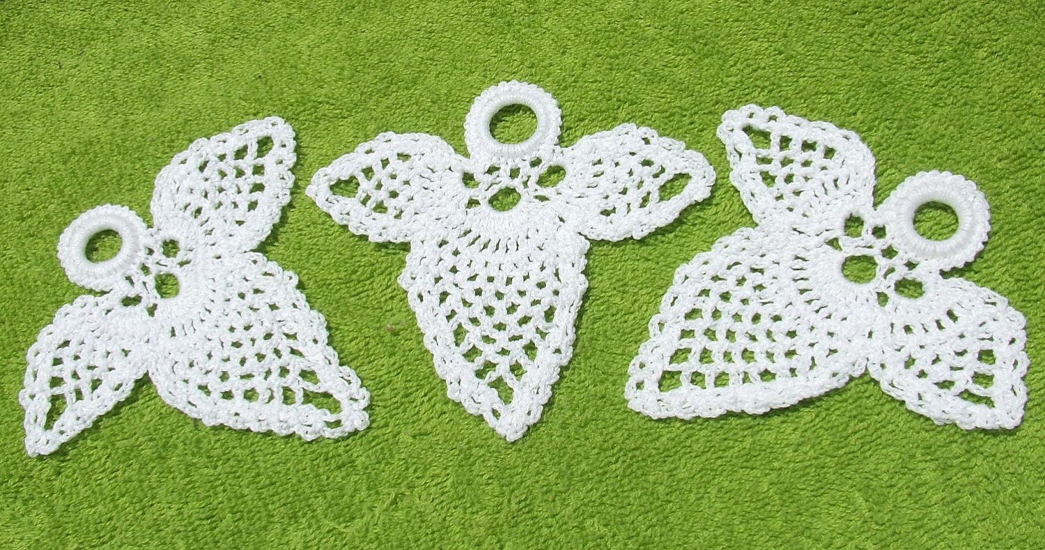Three Crocheted Angels