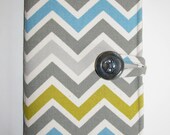 eReader Case, Kindle Case, Kindle Fire Case, Kindle Fire HD Cover, Kobo Vox Cover, eBook Case- Book Style- Summerland Chevron/Zigzag