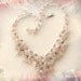 Pink Necklace - Rose Quartz Gemstone Chips Y-Shape Necklace - Handmade Fashion Jewellery
