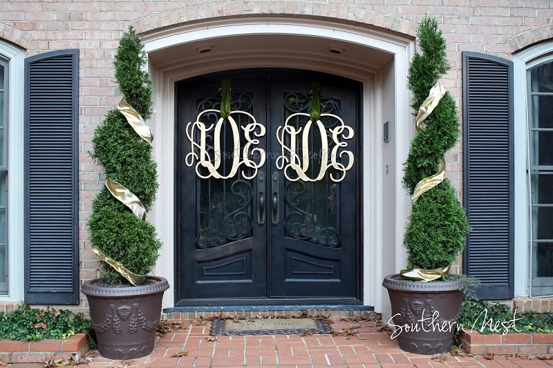Wedding Guest Book-ONE Painted White Extra Large (24") Wooden Monogram-Monogram your Home