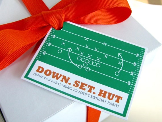 Football Printable - Football Birthday - Football Favor Tag - Sports Birthday - printable party - Football Watch Party - Football Field Il_570xn
