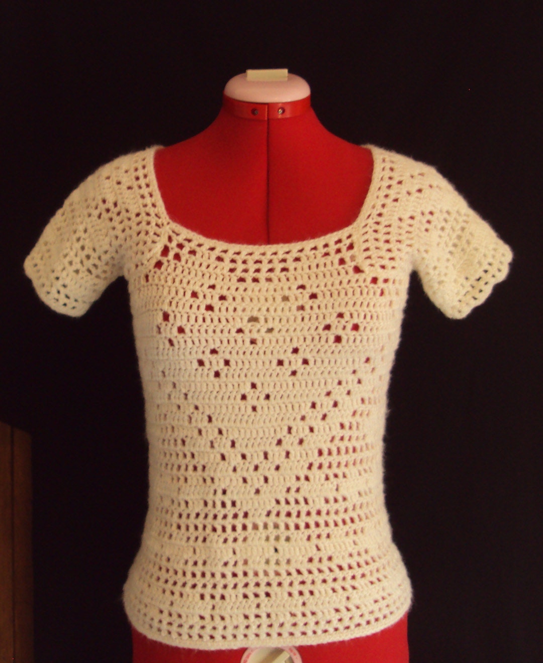 Hand Crocheted Retro Top