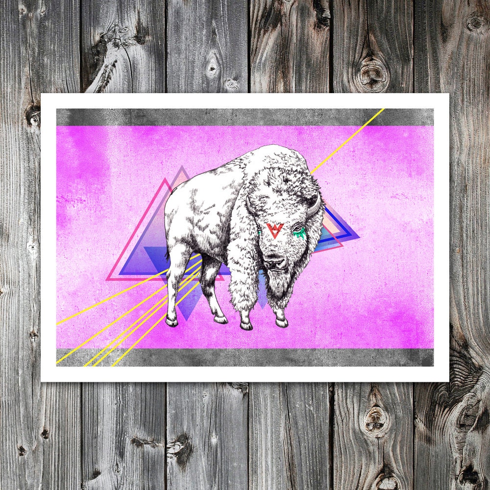 The Buffalo And The Prism A3 Poster