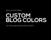 Add On -  Custom Colors for Blog Theme
