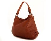 Handmade Leather Handbag Bag Purse Hobo in Tanned -.- the Hinae -.-
