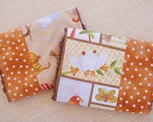 Jungle Safari, Boy Burp Cloths, Set of 2, Fleece Backed